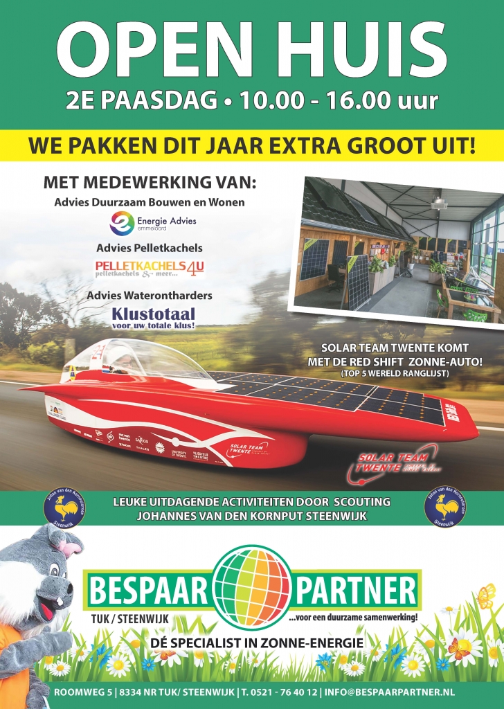 Open huis BespaarPartner 2e paasdag 2019